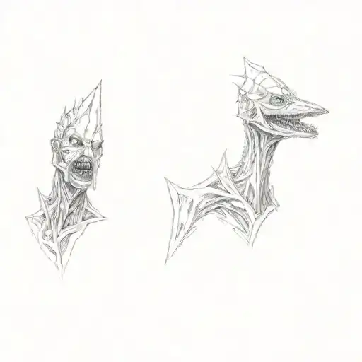 pyramidhead silent hill tattoo design idea