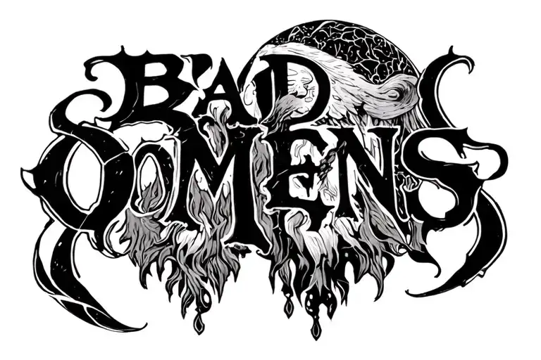 Bad Omens band tattoo design idea