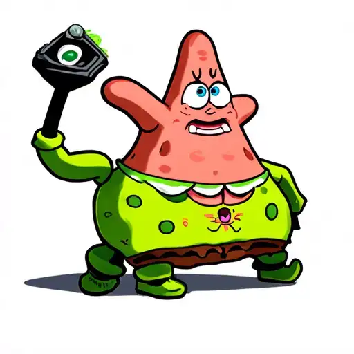 Patrick Star from spongebob tattoo design idea