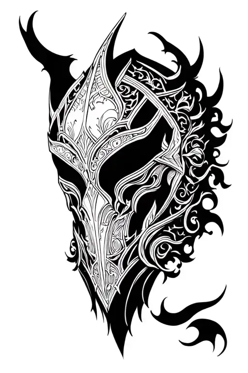 mantle armor tattoo design idea