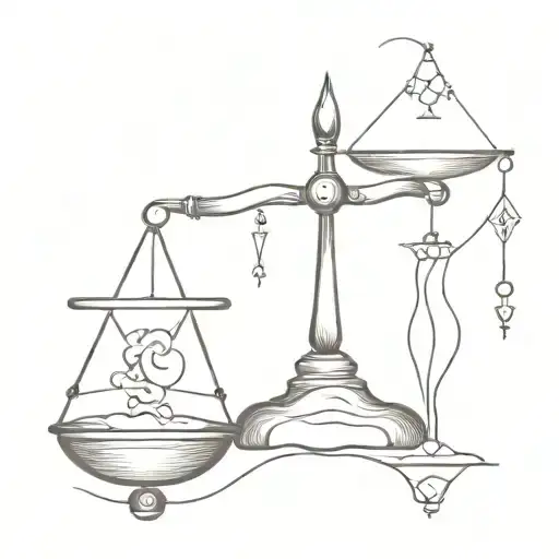 stoicism balance/scale temperance Jesuit tantrum quantum tattoo design idea