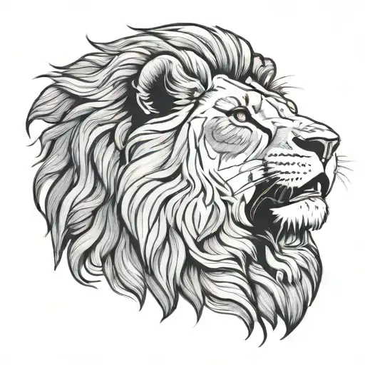 Mufasa in realism style tattoo tattoo design idea