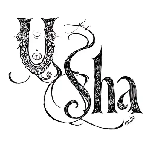 "Usha" hindu goddess kali tattoo design idea