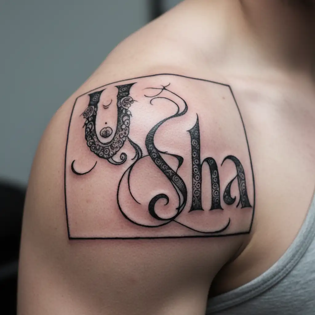 "Usha" hindu goddess kali tattoo design idea