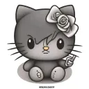 hello kitty slasher tattoo design idea