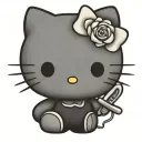 hello kitty slasher tattoo design idea