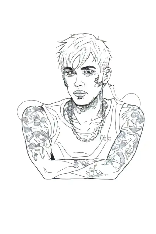 lil peep tattoo tattoo design idea