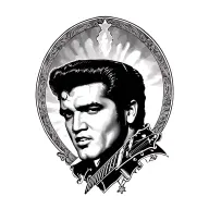 Tcb elvis presely theme tattoo design idea