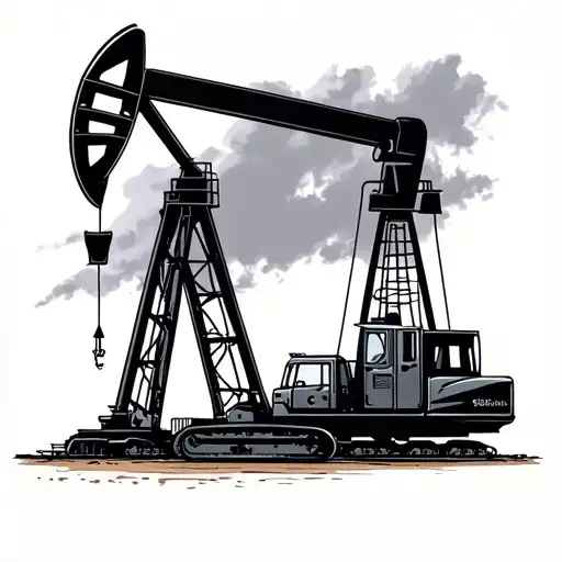 Oilfield tattoo design idea