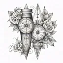 COUPLES MATCHING TATTOO ON FOREARM WITH GPS COORDINATES  tattoo design idea