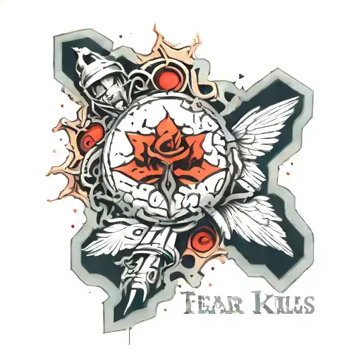 fear kills dreams tattoo design idea