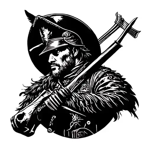 cavalry scout tattoo manly tattoo design idea