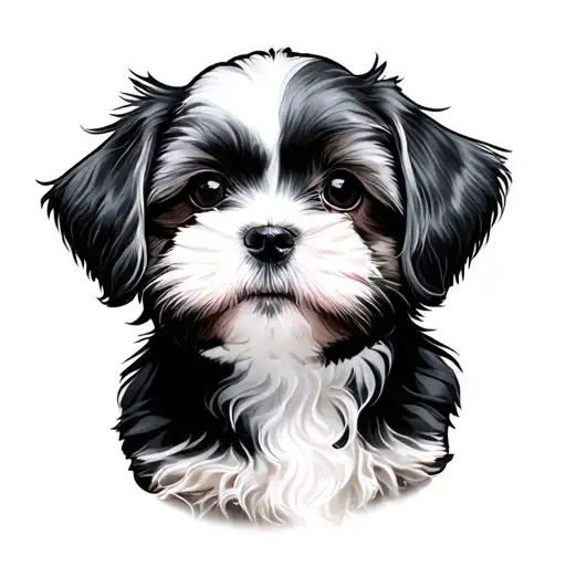 Cavachon tattoo design idea
