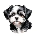 Cavachon tattoo design idea