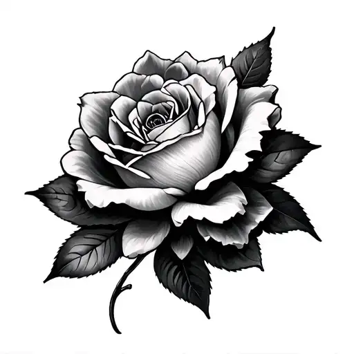 Greyscale tattoo design idea