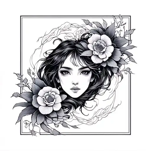 Japanese Gemini tattoo design idea