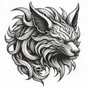 Kurama tattoo design idea