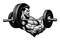 Powerlifting tattoo design idea