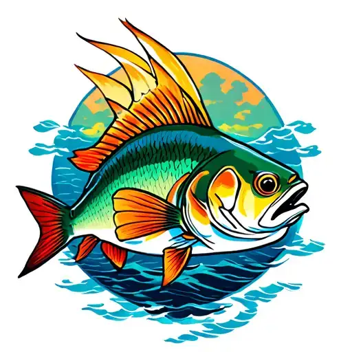 Walleye tattoo design idea