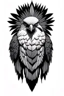 Thunderbird native tattoo design idea