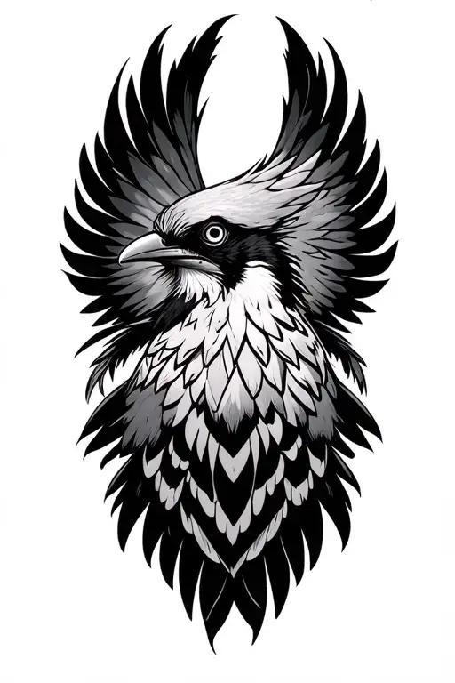 Thunderbird native tattoo design idea