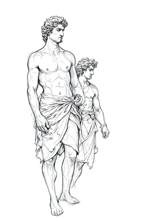 Castor and Pollux tattoo design idea