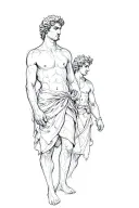 Castor and Pollux tattoo design idea