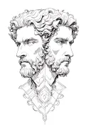 Castor and Pollux tattoo design idea
