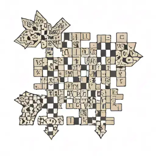 Crossword puzzle spelling out 'Tyler Jasso Pillows Rasco' tattoo design idea