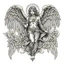 Gabriel Angel tattoo design idea