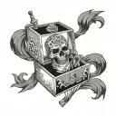 thinking outsider the box, we code for people,  tattoo design idea