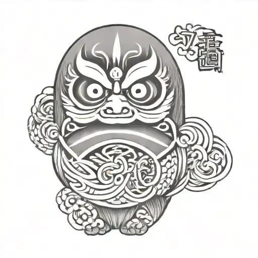 Daruma Doll tattoo tattoo design idea