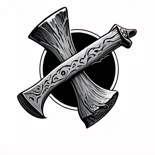 Ax tattoo design idea