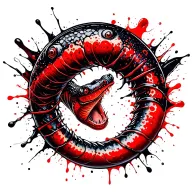 Electric eel wrapped tattoo design idea