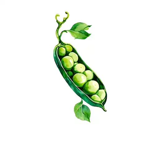peas in a peapod tattoo design idea