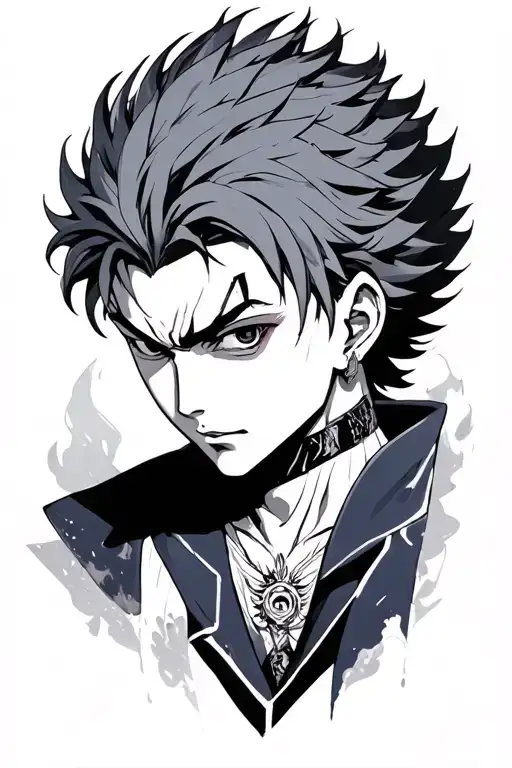 hisoka hunter x hunter tattoo design idea