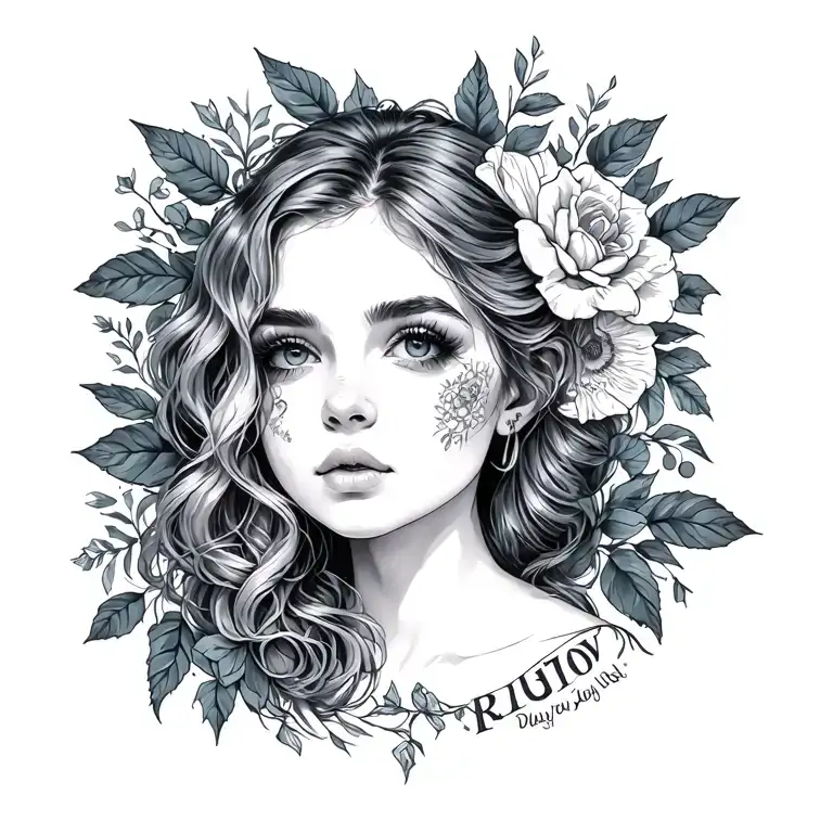 Molly joy written tattoo design idea