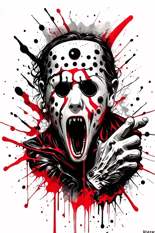 Jason Scream Handy tattoo design idea
