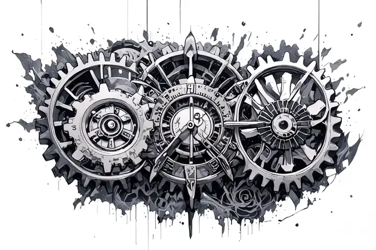 Steins;Gate gears of time tattoo design idea
