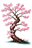 Cherry Blossom tree tattoo design idea