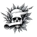 Scroll tattoo design idea