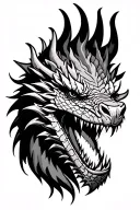 dragon head tattoo tattoo design idea