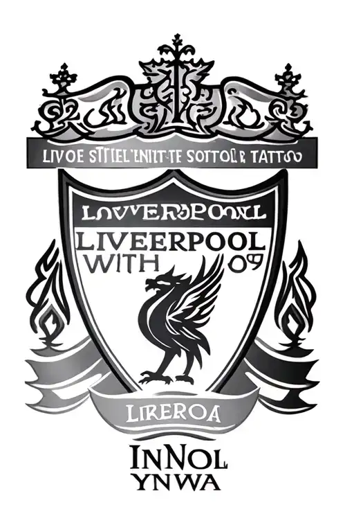 liverpool tattoo with ynwa liverpool simple tattoo tattoo design idea