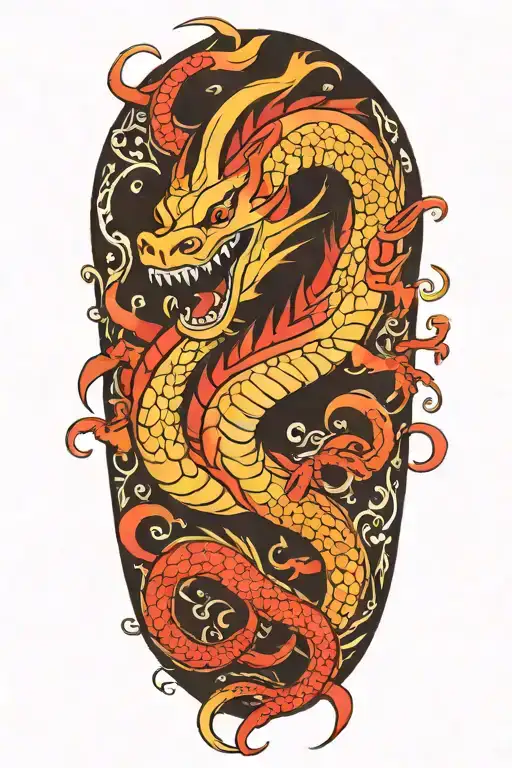 mushu dragon from mulan tattoo design idea