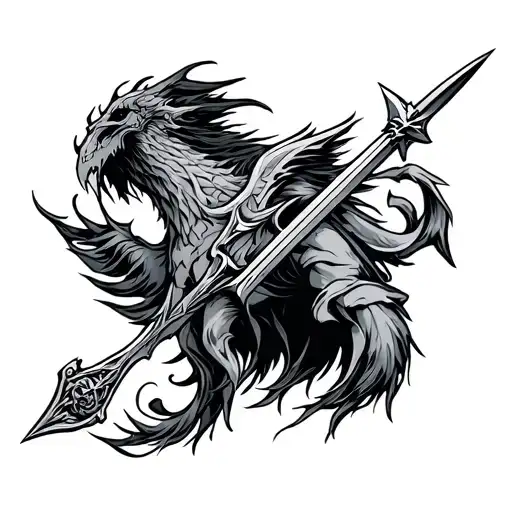 excalibur tattoo design idea