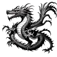 Dragon tattoo design idea
