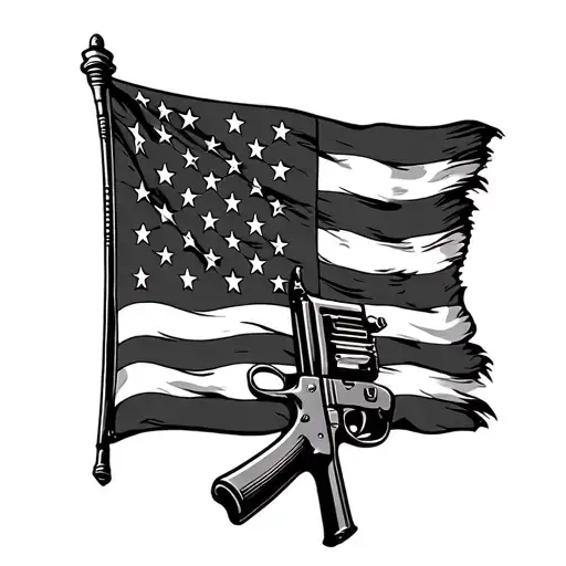 gadsten flag 2nd amendment tattoo design idea
