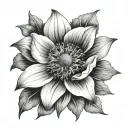anemone star heaven tattoo design idea