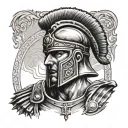 Roman centurion tattoo design idea