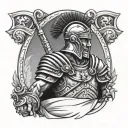 Roman centurion tattoo design idea